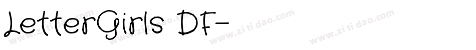 LetterGirls DF字体转换